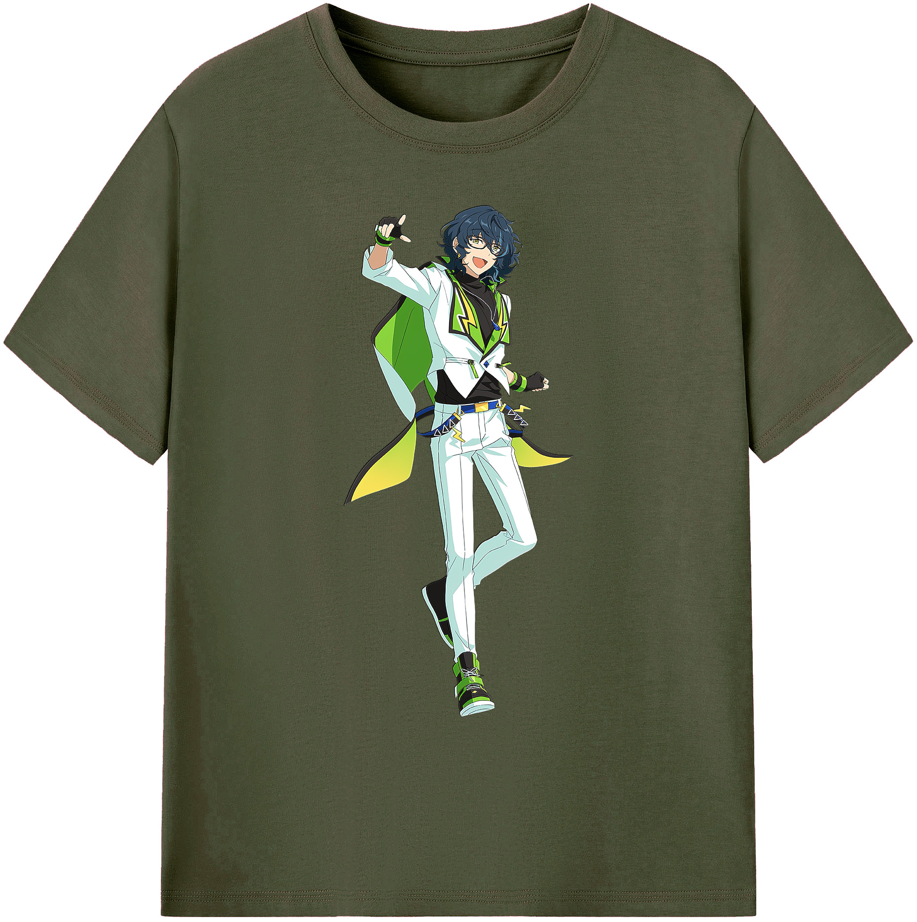 （画像用） あんさんぶるスターズ! Ensemble Stars 綿100％ メンズ半袖Tシャツ｜肌触りやわらか＆通気性